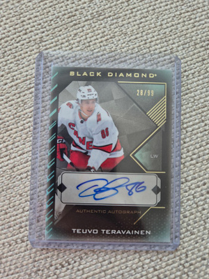 Teuvo Teräväinen Black Diamond 2021-22 /99 auto