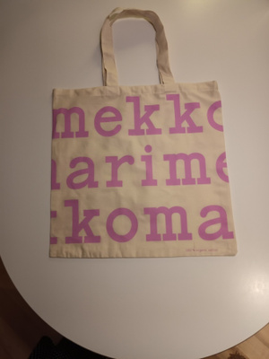 Marimekko logokassi vaaleanpunainen UUSI