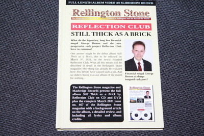 Reflection Club - Still Thick As a Brick CD & DVD
