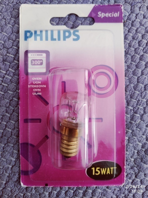 Philips uunilamppu 15W kanta E14