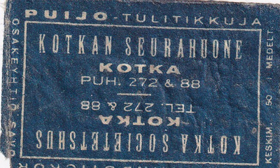 Kotka, Kotkan Seurahuone  , Puijo     s25