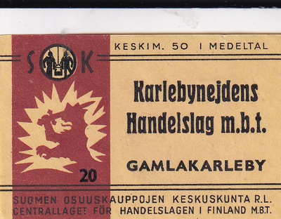 Gamlakarleby,  Handelslag   m.b.t. SOK 20     4/14
