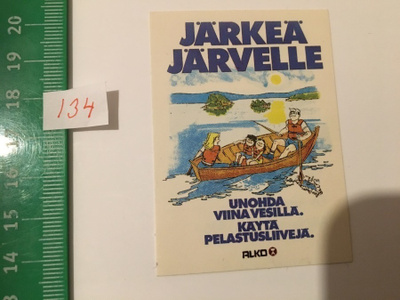 tarra 134 : ALKO Järkeä järvelle