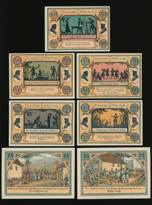 Saksa 5 x 50 + 2 x 75 Pfg, Stützerbach 1921