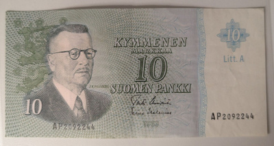 10 Markkaa 1963 Litt. A AP2092244