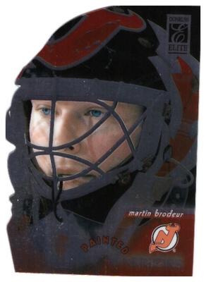 BRODEUR Devils 1997 Donruss Painted Warriors #8 Promo/2500