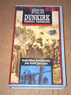 THE WAR FILE DUNKIRK TAISTELU RANSKASTA VHS 1989