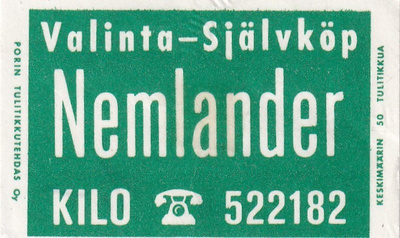 Kilo, Valinta Nemlander     s31