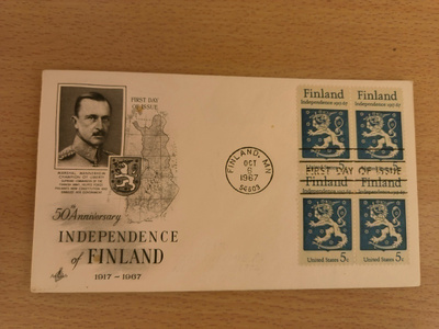 FDC Mannerheim 5c 1967