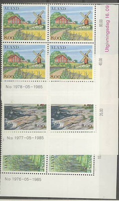 Ahvenanmaa 1985 maisema nelilöt ++