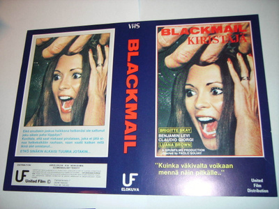 Vhs kansipaperi Fix - BLACKMAIL - KIRISTÄJÄ (Sis.postikulut)