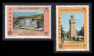 Guernsey 161-2 ** Europa monumentteja (1978)