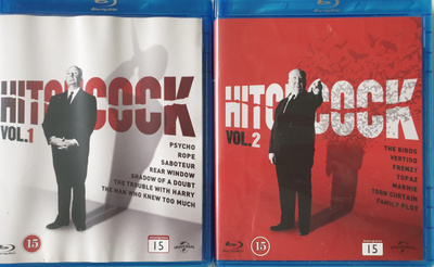 HITCHCOCK vol 1 ja vol 2 blu-ray