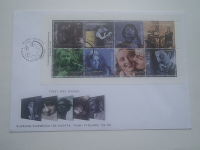ELOKUVA SUOMESSA 100 VUOTTA - ENSIPÄIVÄKUORI ( FDC )