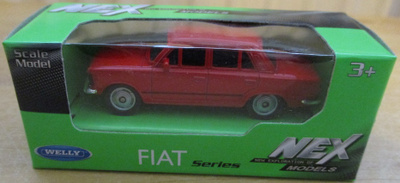 Polski-Fiat 125P 1300 Sedan 4D Red -67 Welly Nex Models 1:60