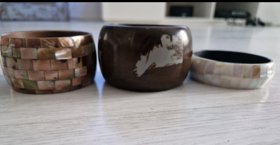 Rannekorut 3 kpl, halk. 6,5 cm ja 7 cm