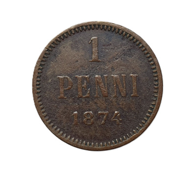 1 penni 1874