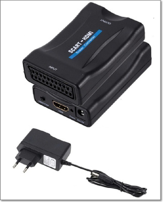 Uusi SCART - HDMI muunnin + virtalähde #31076