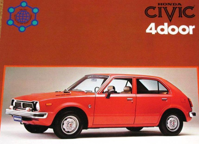 1976 Honda Civic 4 door esite - KUIN UUSI