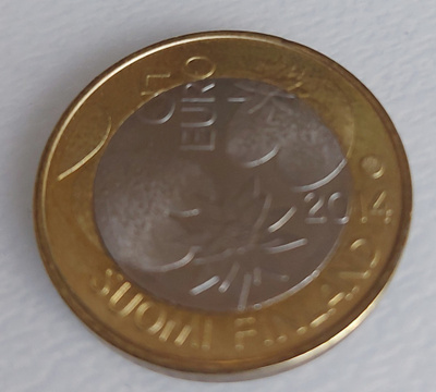 SUOMI: 5€ 2014 Pohjolan luonto Vedet