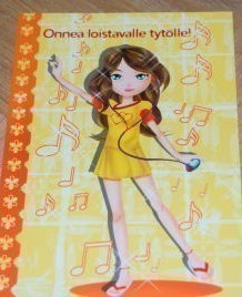 no 1 - onnea loistavalle tytölle