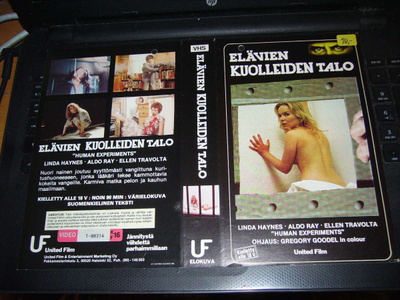 Vhs kansipaperi Fix - ELÄVIEN KUOLLEIDEN TALO (Sis.pk:t)