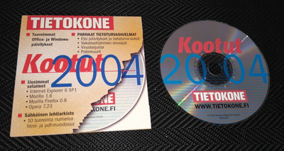 TIETOKONE LEHDEN CD KOOTUT 2004