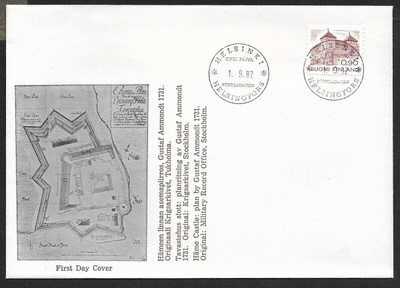 Yleismerkki 0,90mk 1982 FDC (LAPE R889)