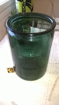 kesto 6ltr iso purkki -tummanvihreä... priimakunto.