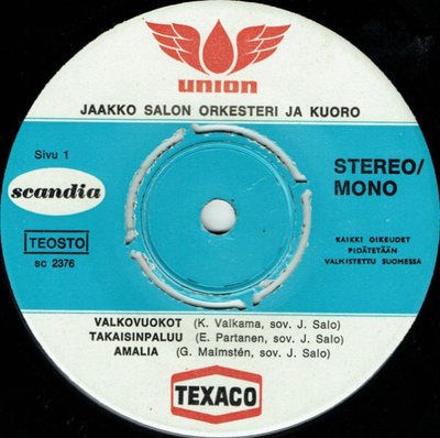 7” SINGLE EP Jaakko Salon Orkesteri Ja Kuoro