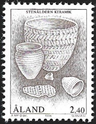 Åland 1994 Kivikausi - Saviastiat 2,40 mk ** LaPe 088