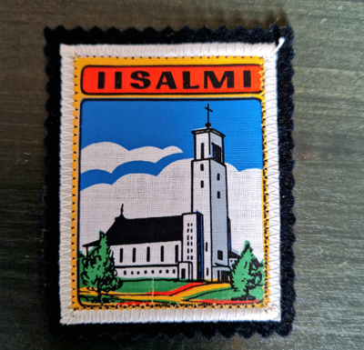 Iisalmi vintage kangasmerkki