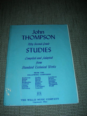 Nuottikirja John Thompson fifty second grade studies