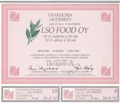OKK 1989 LSO Food Oy spec pörssi, Turku (HK Foods)