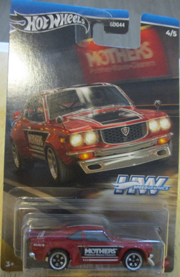 Mazda RX-3 Wankel Coupe 2D Red 1973 Hot Wheels Speed G. 1:64