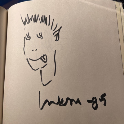 Matti "SIG" Inkinen piirustus nimikirjoituksella