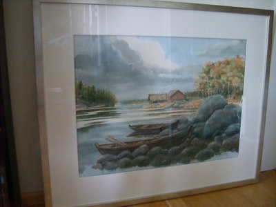 Kimmo Pälikkö, SISÄJÄRVI, akvarelli