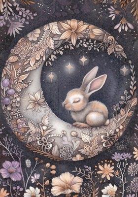 Pupu kuunsirpillä