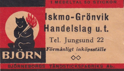 Iskmo - Grönvik , Handelslag u.t. Björn   8/8