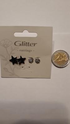 Korvakorut (2 paria), Glitter