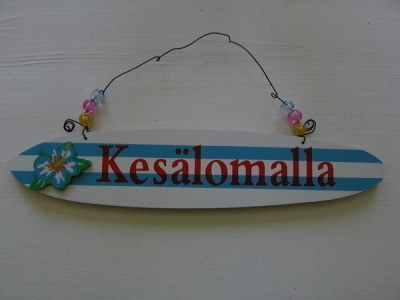 KIVA PUINEN " KESÄLOMALLA" - KYLTTI