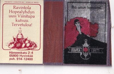 Hyvinkää. Ravintola Hopea Lyhty     b638