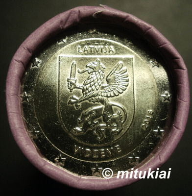 Latvia 2 euro 2016 juhlaraha Vidzeme, UNC
