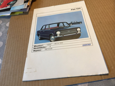 FIAT 124 ESITE 60-LUKU HYVÄ