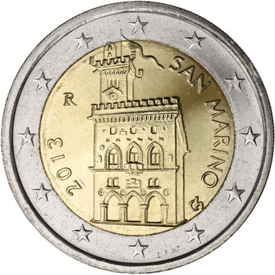 ** SAN MARINO 2€ 2013 pillerissä **