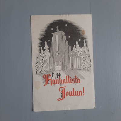 PK Jyväskylä piirroskortti Jokivarren lottien tukemiseksi k-