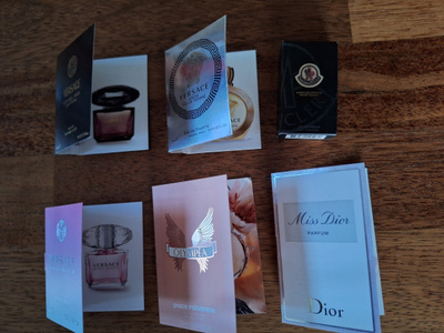 6 KPL UUSIA MERKKITUOKSUJA: DIOR, VERSACE, PACO RABANNE, MON