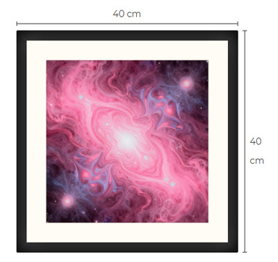 Uusi uniikki Galaxi avaruus art print taulu 40 cm x 40 cm