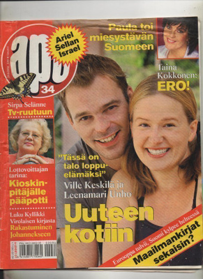 Apu n:o 34 2002 Ville & Leenamari. Nina & Rune. Kyllikki & J