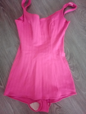 Pinkki retro uimapuku
